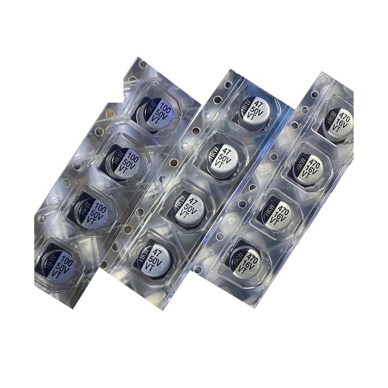50V 100UF 8X10 5mm Electrolytic Capacitor Assortment Kit 10pcs Multi Voltage 6 3V to 400V - Image 2